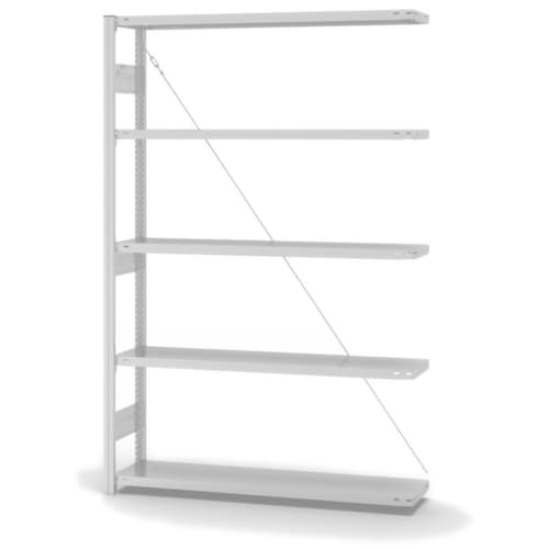 hofe Panneau d'extension pour le rayonnage sans vis, hauteur x largeur x profondeur 2000 x 1310 x 335 mm, 5 tablettes