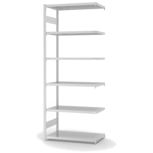 hofe Rayonnage à traverses type standard, hauteur x largeur x profondeur 2500 x 1010 x 535 mm, 6 tablettes