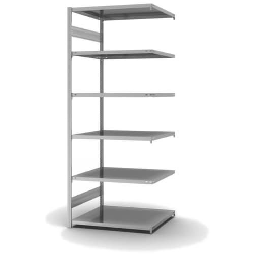 hofe Rayonnage à traverses type standard, hauteur x largeur x profondeur 2500 x 1010 x 835 mm, 6 tablettes