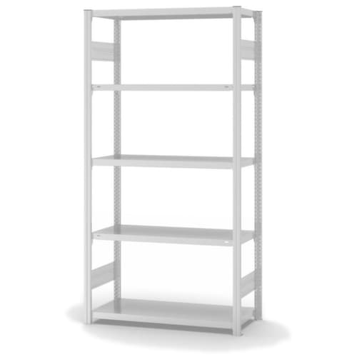 hofe Rayonnages enhofe treillis dans les constructions mi-lourdes, hauteur x largeur x profondeur 2000 x 1060 x 435 mm, 5 tablettes