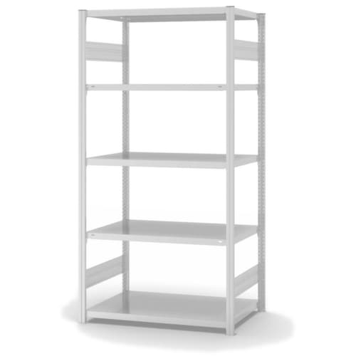 hofe Rayonnages enhofe treillis dans les constructions mi-lourdes, hauteur x largeur x profondeur 2000 x 1060 x 635 mm, 5 tablettes