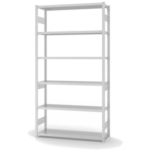 hofe Rayonnages enhofe treillis dans les constructions mi-lourdes, hauteur x largeur x profondeur 2500 x 1360 x 435 mm, 6 tablettes