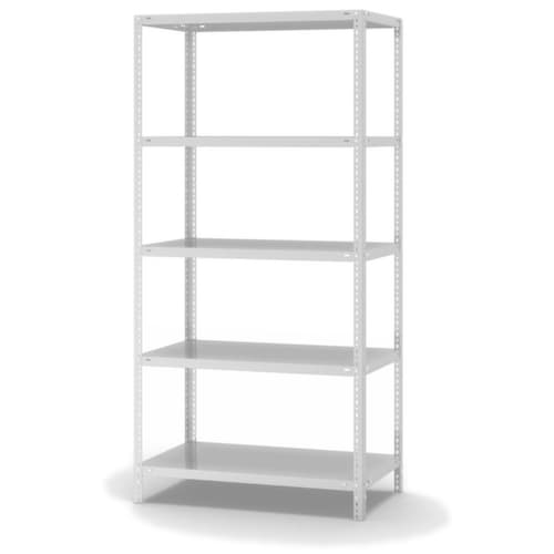 hofe Etagère à visser, 5 tablettes, RAL7035 gris clair