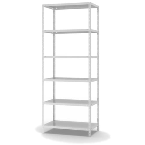 hofe Etagère à visser, 6 tablettes, RAL7035 gris clair