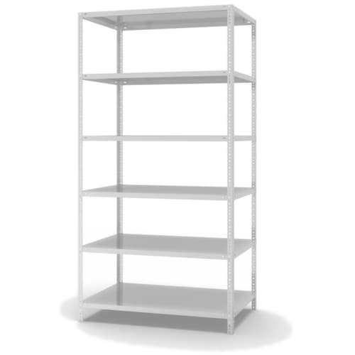 hofe Etagère à visser, 6 tablettes, RAL7035 gris clair