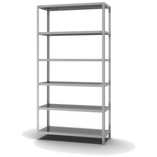 hofe Etagère à visser, 6 tablettes, avec revêtement en zinc anti-corrosion