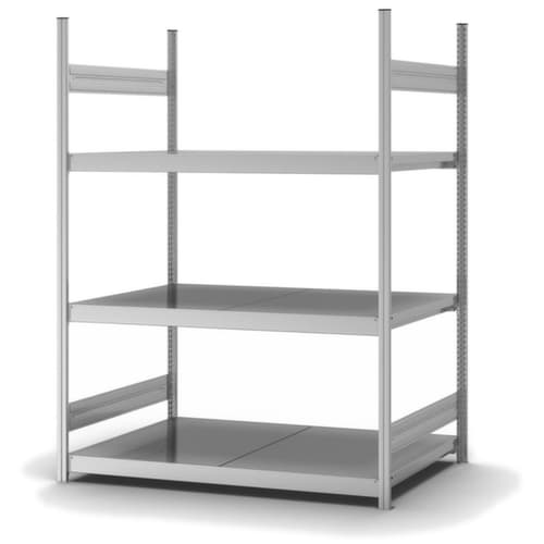 hofe Rayonnage grande largeur avec tablettes en acier