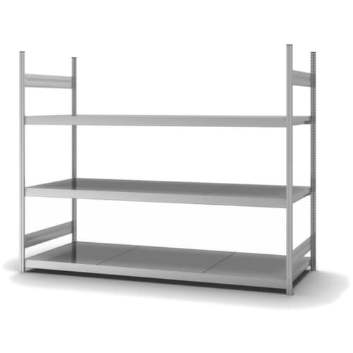 hofe Rayonnage grande largeur avec tablettes en acier