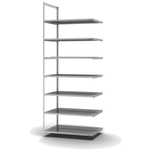 hofe Porte-fichiers à visser Champ de saisie à utiliser des deux côtés, 7 tablettes, avec revêtement en zinc anti-corrosion