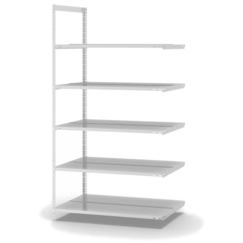 hofe Porte-fichiers à visser Champ de saisie à utiliser des deux côtés, 5 tablettes, RAL7035 gris clair