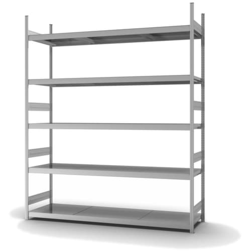 hofe Rayonnage grande largeur avec tablettes en acier
