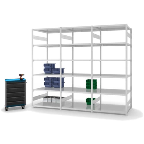hofe Rayonnage à traverses type standard, hauteur x largeur x profondeur 2500 x 1010 x 835 mm, 6 tablettes