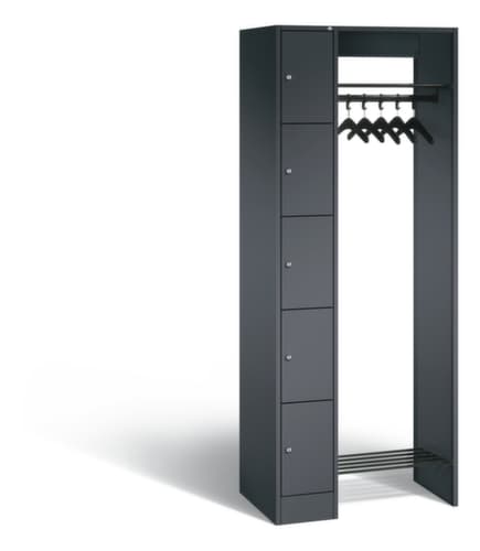 C+P Vestiaire à casiers Classic avec 5 casiers, largeur 740 mm