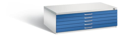 C+P Armoire de rangement à plat, hauteur x largeur x profondeur 420 x 1350 x 960 mm