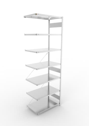 META Panneau d'extension pour le rayonnage sans CLIP vis, hauteur x largeur x profondeur 3000 x 1006 x 636 mm, 7 tablettes