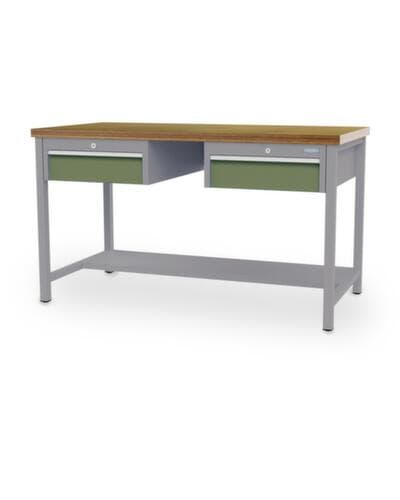 Bedrunka + Hirth Établi, 2 tiroirs, 1/2 tablette