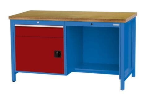 Bedrunka + Hirth Établi, 1 tiroir, 1 armoire, 1/2 tablette