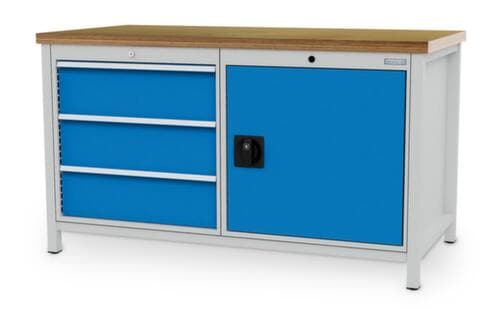 Bedrunka + Hirth Établi, 3 tiroirs, 1 armoire