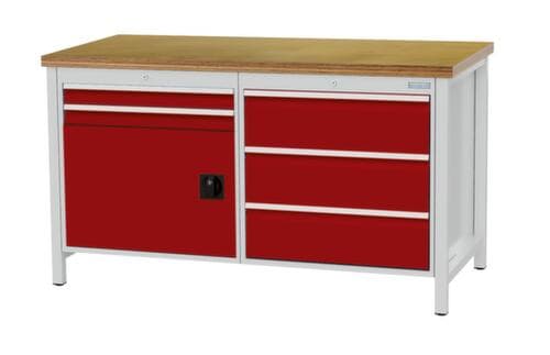Bedrunka + Hirth Établi, 5 tiroirs, 1 armoire