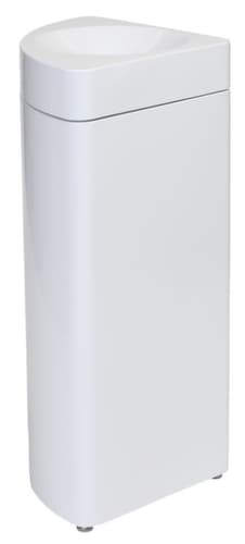 Conteneur de matières recyclables auto-extinguible probbax®, 40 l, blanc, partie supérieure blanc