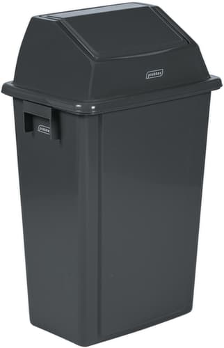 Poubelle murale, 60 l, gris