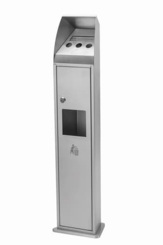 Cendrier poubelle en acier inoxydable BLOCK