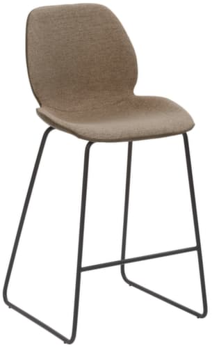 Mayer Sitzmöbel Tabouret de bar mySOLO avec base coulissante, assise sable chiné