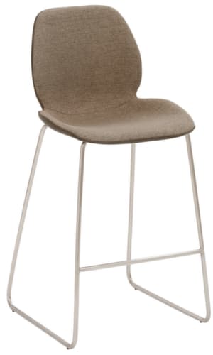 Mayer Sitzmöbel Tabouret de bar mySOLO avec base coulissante, assise sable chiné