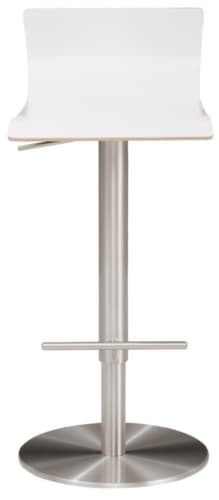 Mayer Sitzmöbel tabouret de bar myHENRI avec dossier bas, assise blanc