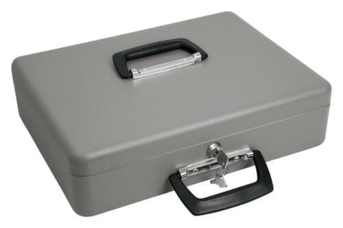 WEDO caisse MAXI, 4 compartiments billets/ 8 à monnaie, serrure à cylindre