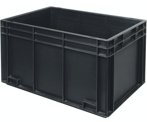 bac gerbable ESD, noir, capacité 65 l
