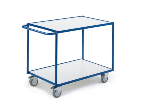 Rollcart Chariot à plateaux avec rebords 790x490 mm, force 250 kg, 2 plateaux