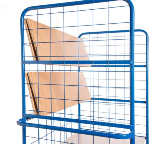 Rollcart Chariot à étagères avec tablettes rabattables, force 600 kg, 4 plateaux