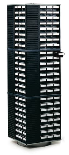 Treston bloc pour petites pièces ESD, 48 tiroir(s), noir/noir