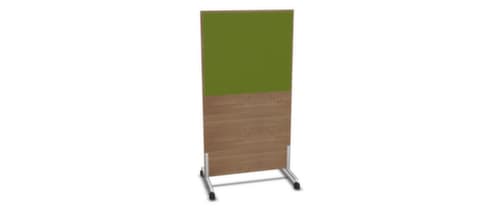 Nowy Styl Paroi de séparation E10 en bois avec revêtement en tissu, hauteur x largeur 1545 x 800 mm