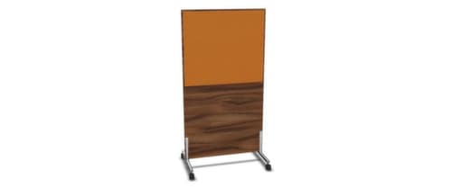 Nowy Styl Paroi de séparation E10 en bois avec revêtement en tissu, hauteur x largeur 1545 x 800 mm