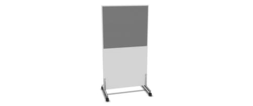 Nowy Styl Paroi de séparation E10 en bois avec revêtement en tissu, hauteur x largeur 1545 x 800 mm