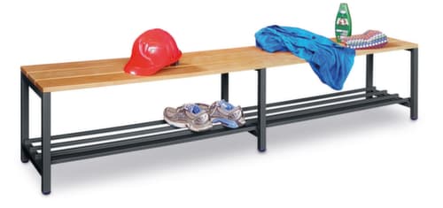 PAVOY Banc vestiaire Basis avec lames en bois