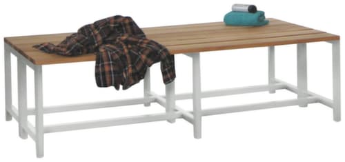 PAVOY Banc vestiaire Basis avec lames en bois