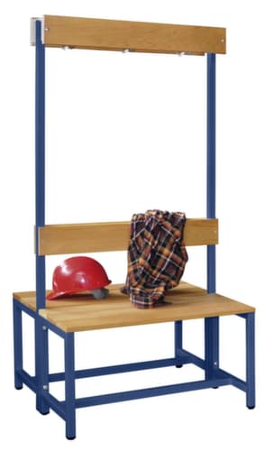 PAVOY Banc vestiaire Basis avec crochets et lames en bois