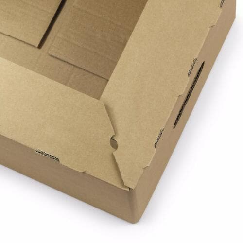 boîte en carton avec poignées
