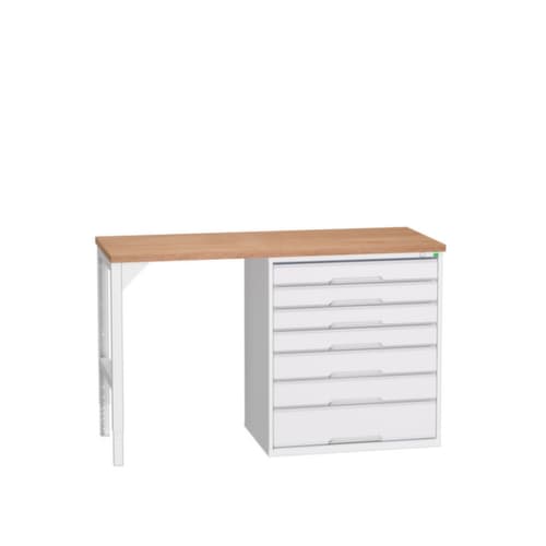 bott Établi verso, 7 tiroirs, RAL7035 gris clair/RAL7035 gris clair