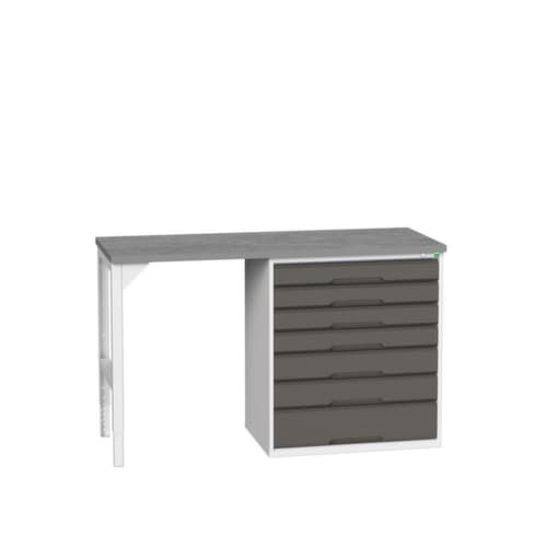 bott Établi verso, 7 tiroirs, RAL7035 gris clair/RAL7016 gris anthracite