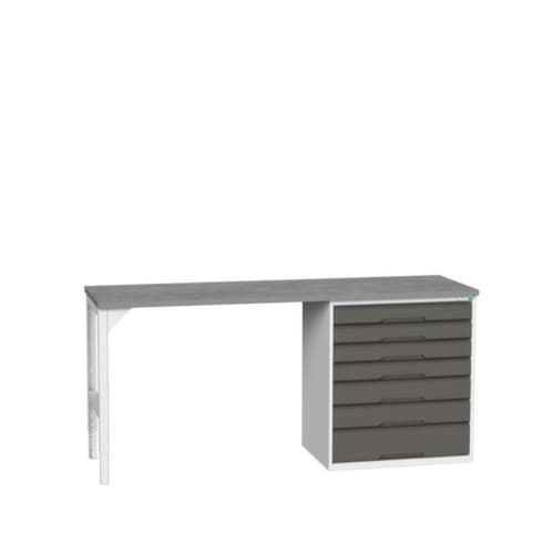 bott Établi verso, 7 tiroirs, RAL7035 gris clair/RAL7016 gris anthracite