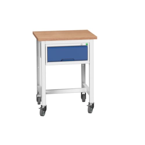 bott Établi mobile verso, 1 tiroir, RAL7035 gris clair/RAL5010 bleu gentiane