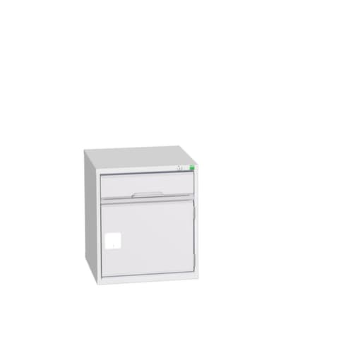 bott armoire à tiroirs verso avec porte battante, 1 tiroir(s), RAL7035 gris clair/RAL7035 gris clair