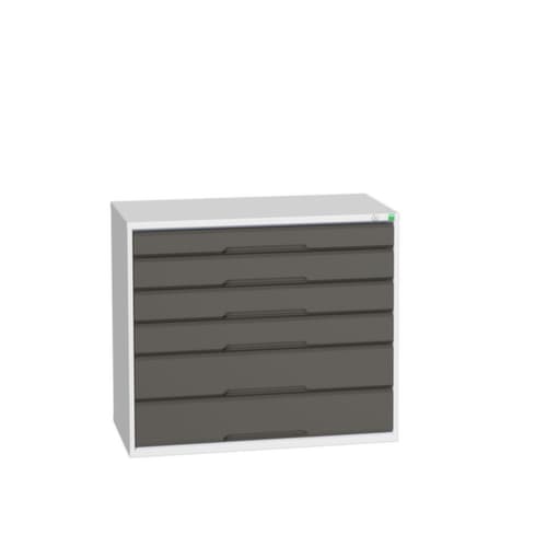 bott Armoire à tiroirs verso, 6 tiroir(s), RAL7035 gris clair/RAL7016 gris anthracite