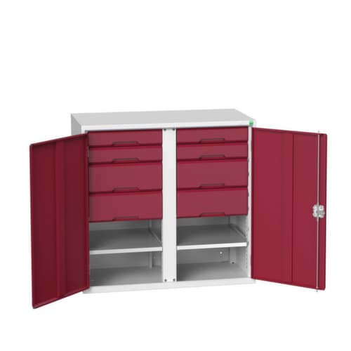 bott Armoire universelle verso avec tablettes et tiroirs, largeur 1050 mm