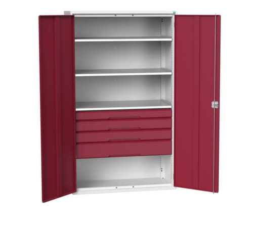 bott Armoire universelle verso avec tablettes et tiroirs, largeur 1300 mm
