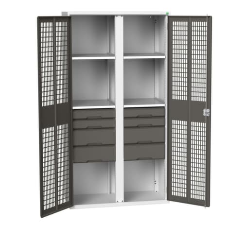 bott armoire à portes battantes verso avec fentes d’aération, largeur 1050 mm